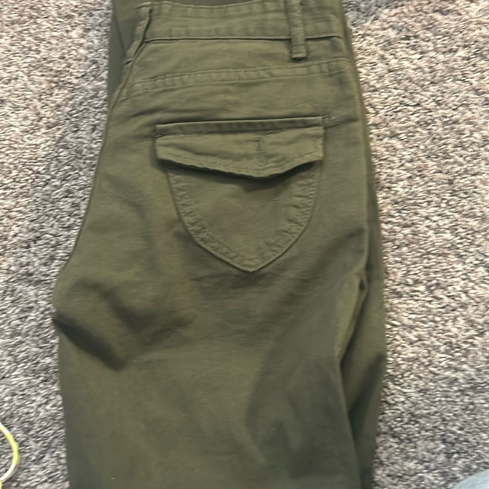 not 100% sure the brand. green cargo pants